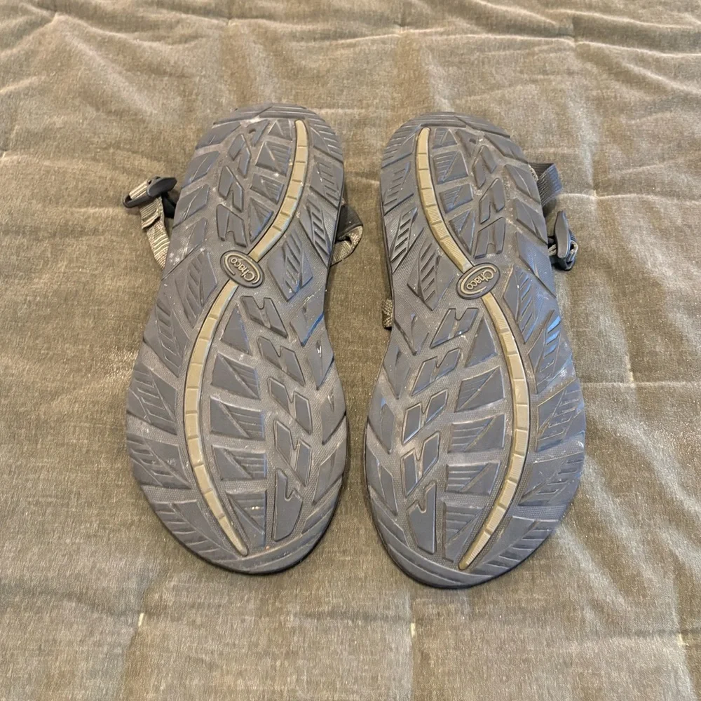 Chaco toe-strap sandals.